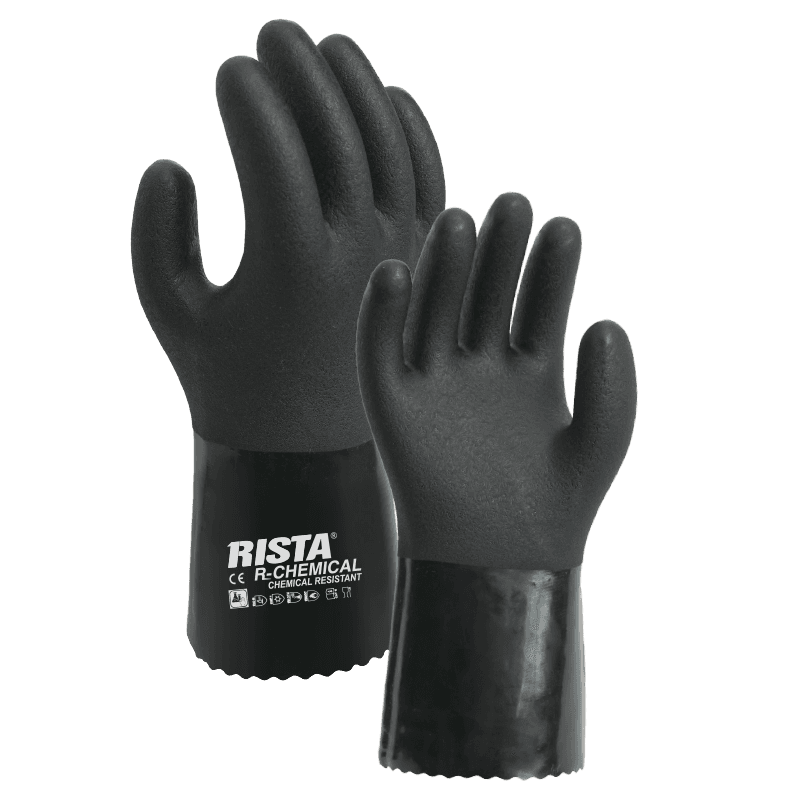 RCE-01-G130E ESD Anti-Static chemical glove with cotton& conductive liner